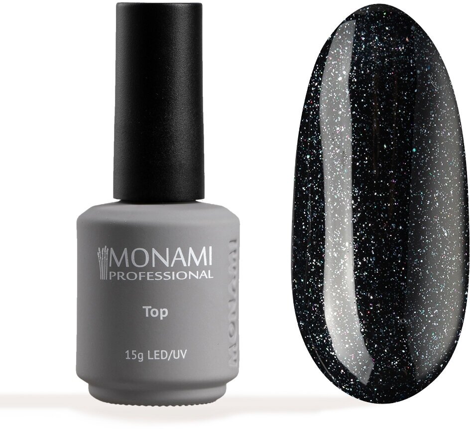 Monami Верхнее покрытие Super Shine Top, Milky Way, 15 мл