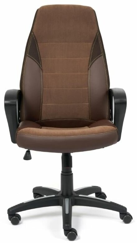 Компьютерное кресло TetChair Интер офисное, обивка: искусственная кожа/текстиль, цвет: коричневый - фотография № 18