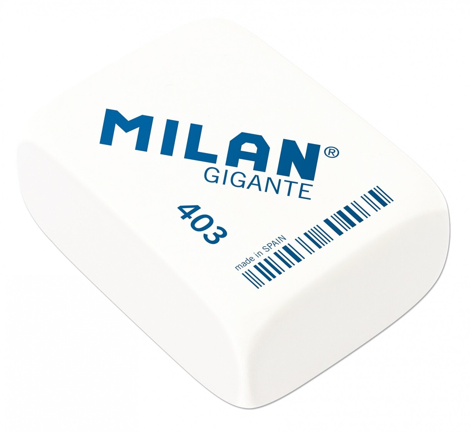Ластик каучуковый Milan Gigante, 6,8*5,1*2,8 см, белый (CMM403)