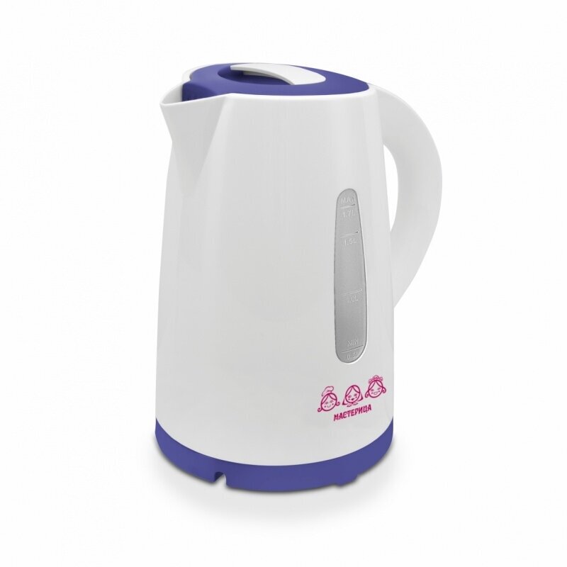 Чайник электрический Мастерица EK-1701М белый-фиолетовый