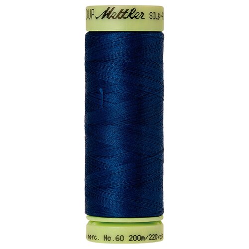 Нить для машинного квилтинга SILK-FINISH COTTON 60, 200 м 100% хлопок 0816 Royal Navy ( 9240-0816 )