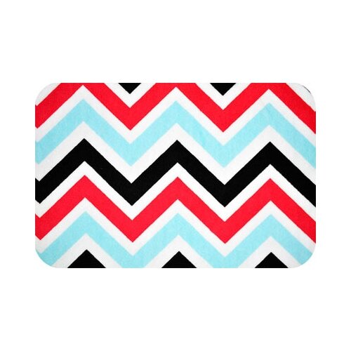 PEPPY Плюш CHEVRONS & ZIGZAGS CUDDLE фасовка 48 x 48 см 440 г/кв.м +- 5 100% полиэстер СК/Распродажа CP-2800-7 TURQ/RED/BLACK