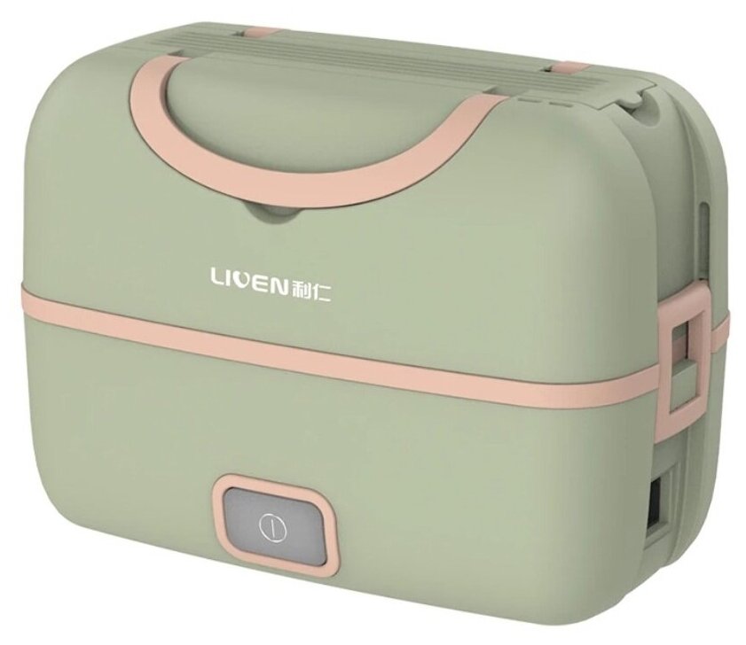 Ланч-бокс с подогревом Liven portable cooking electric lunch box FH-18, зеленый