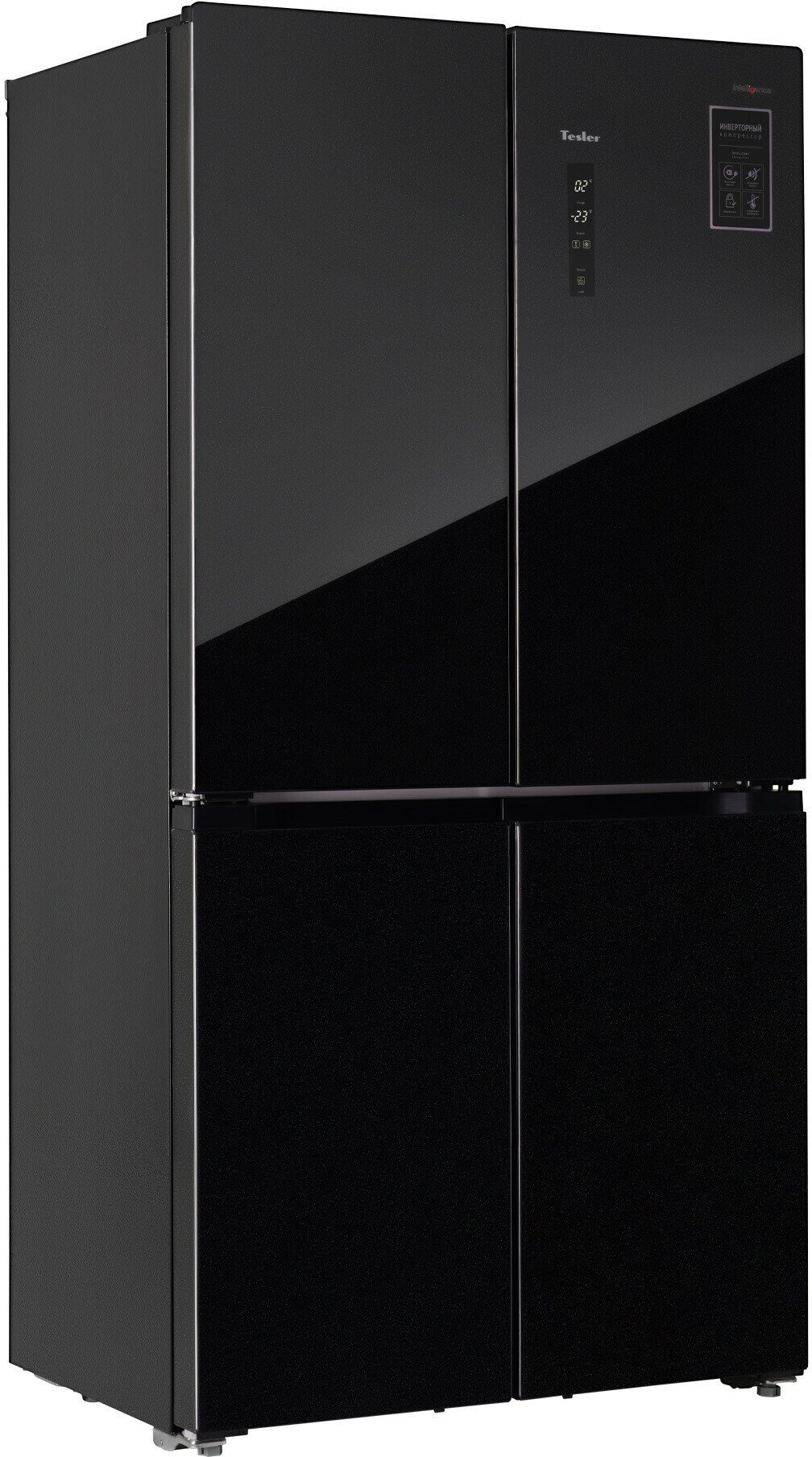 Холодильник Side by Side Tesler RCD-545I BLACK GLASS