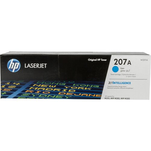 Картридж лазерный HP 207A W2211A голубой (1250 страниц) для HP M255/MFP M282/M283 картридж galaprint gp w2211a 1250 стр голубой