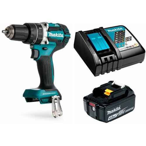 Ударная дрель-шуруповерт аккумуляторная 54Нм 18В LXT Li-Ion акк 1x4Ач зу Makita DHP484RM 2877000₽