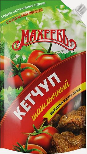 Изображение товара Упаковка 10 штук Кетчуп Махеевъ Шашлычный дой-пак 500г