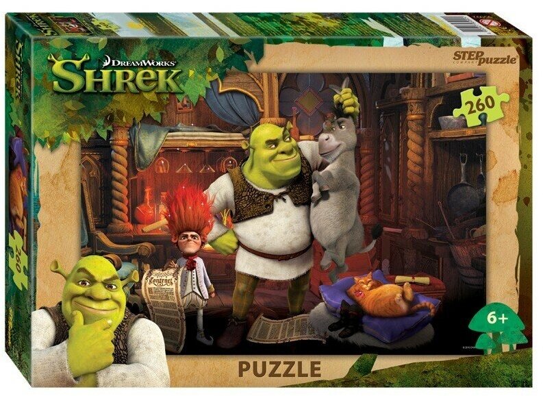 Пазл STEPpuzzle Shrek, 260 леталей, 95092