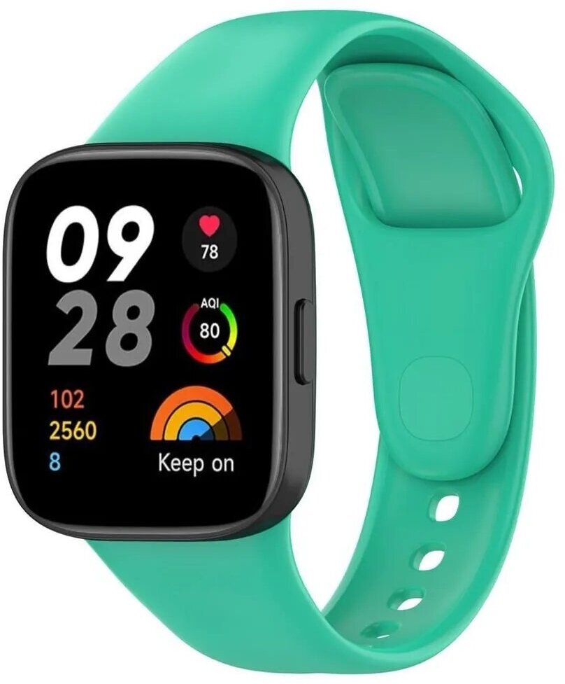 Ремешок силиконовый для Redmi Watch 3(зеленый )