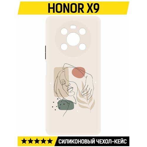 Чехол-накладка Krutoff Soft Case Грациозность для Honor X9 черный чехол накладка krutoff soft case для honor x9 черный