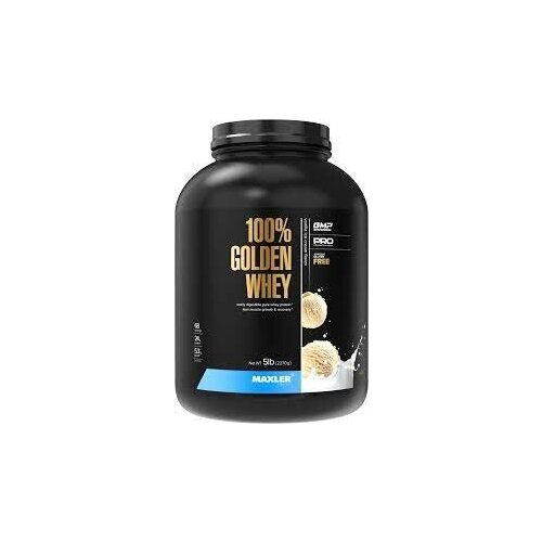 фото Протеин сывороточный maxler 100% golden whey 2270 гр, ванильное мороженое