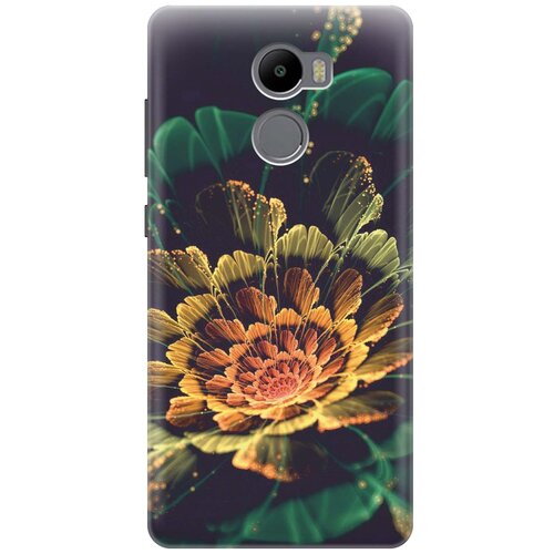 фото Cиликоновый чехол красивый цветок на xiaomi redmi 4 / сяоми редми 4 re:pa