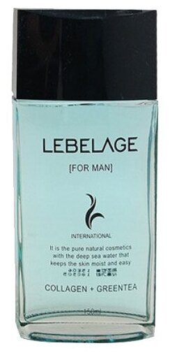 Lebelage Тонер с коллагеном и зеленым чаем Skincare Utilites For Man Skin, 150 мл/150 г