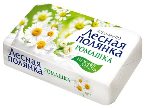 Лесная полянка Крем-мыло кусковое Ромашка, 104 уп., 90 г