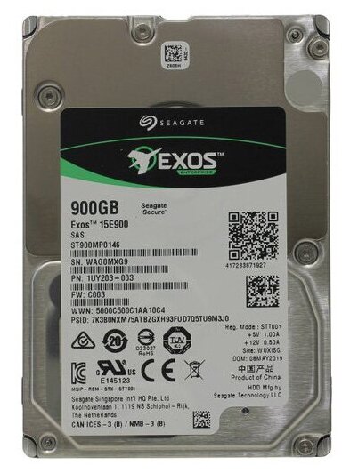 Жесткий диск серверный Seagate 2.5" 900GB Seagate Exos 15E900