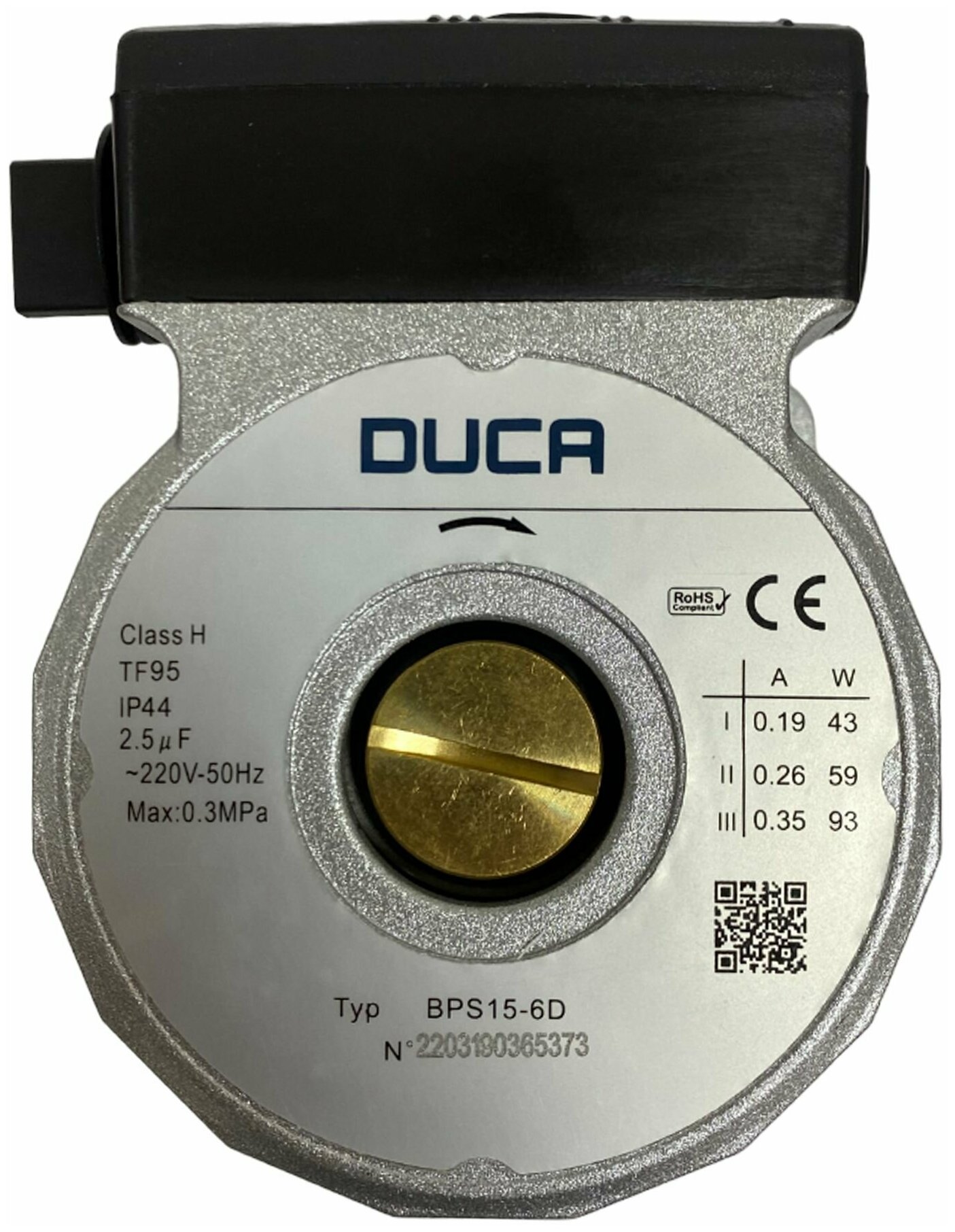 Насос циркуляционный DUCA BPS-15-6D замена WILO KSL 15/6 21 мм арт 4533925 - фотография № 2