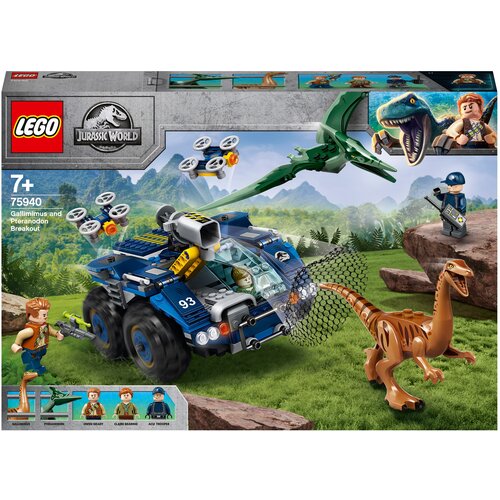 Купить Конструктор LEGO Jurassic World 75940 Побег галлимима и птеранодона