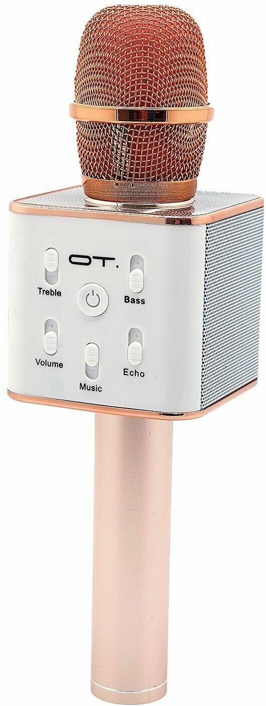 Микрофон (Bluetooth, динамики, USB) Орбита OT-ERM04 Розовый