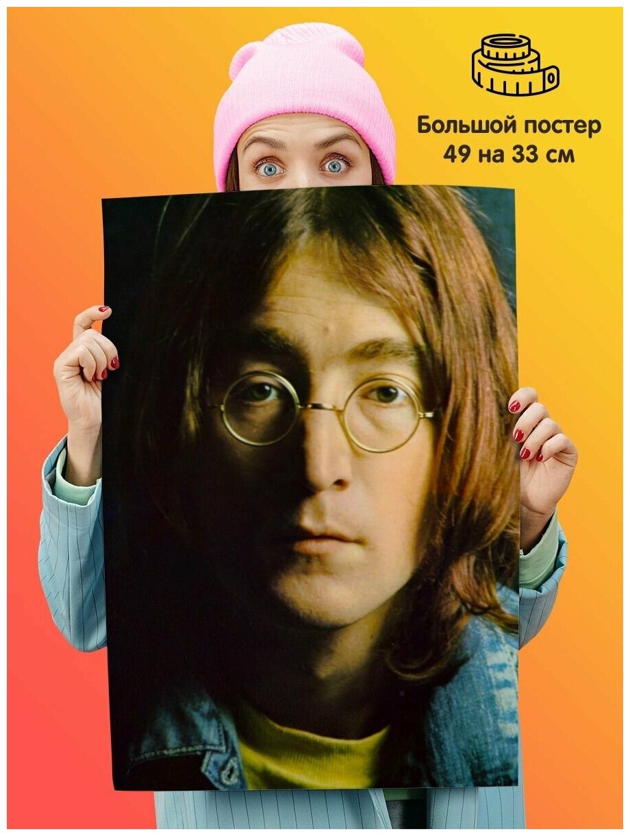 Постер плакат The Beatles Битлз Джон Леннон