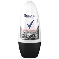 Rexona Антиперспирант Motionsense Антибактериальная и Невидимая, ролик, флакон, 50 мл, 50 г, 1 шт.