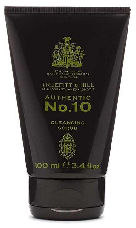 TRUEFITT&HILL Скраб для лица для мужчин Cleansing scrub Authentic No10 100 мл