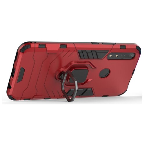 фото Противоударный чехол с кольцом panther case для huawei p smart z black panther