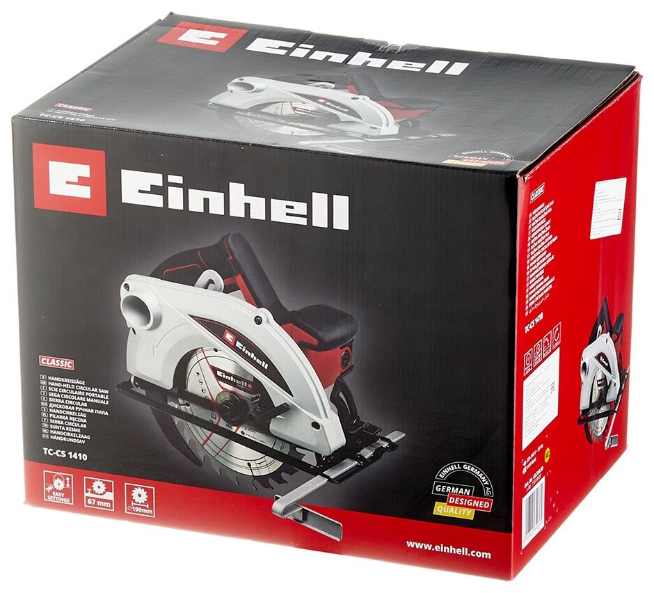 Циркулярная пила (дисковая) EINHELL TC-CS 1410 [4331050] - фото №6