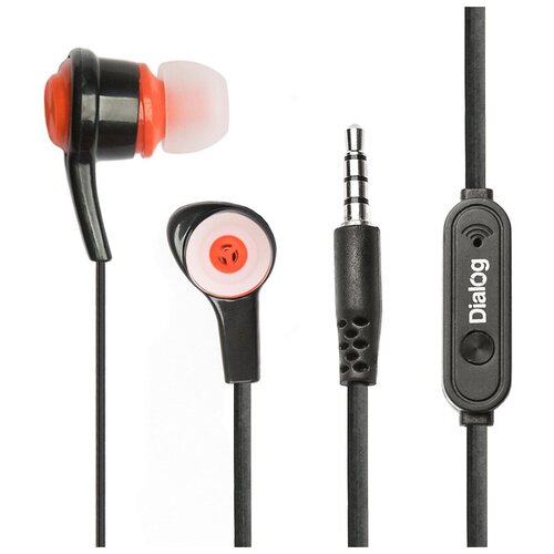 Наушники с микрофоном Dialog ES-50 Dialog с кнопкой ответа для мобильных устройств черная 32500₽