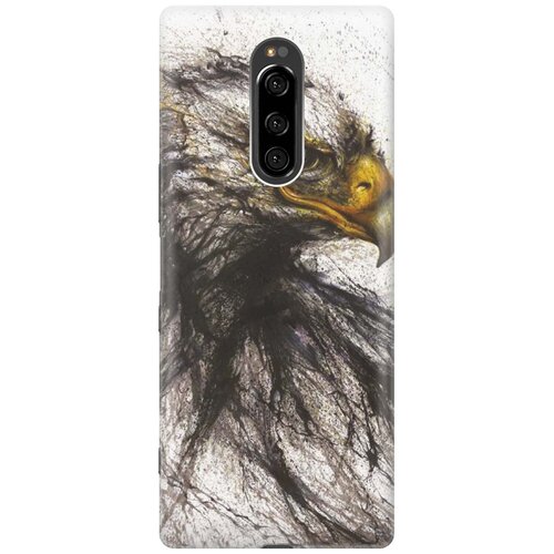 фото Re:pa накладка transparent для sony xperia 1 / xz4 с принтом "ястреб"