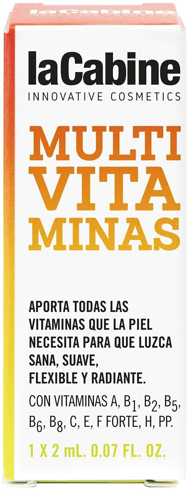 LA CABINE Сыворотка концентрированная для кожи лица в ампулах с 11 витаминами Multivitamines Ampoules, 1х2мл
