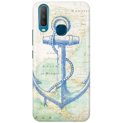 фото Re:pa накладка transparent для vivo y17 с принтом "якорь на карте"