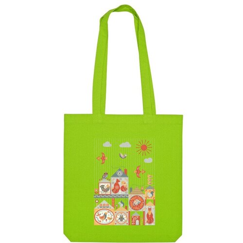 фото Сумка шоппер us basic, зеленый
