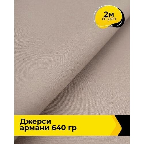 Ткань для шитья и рукоделия Джерси Армани 640 гр 2 м * 150 см, пудровый 022