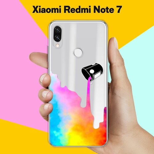 Силиконовый чехол Краски на Xiaomi Redmi Note 7 силиконовый чехол на xiaomi redmi 7 сяоми редми 7 no coffee прозрачный