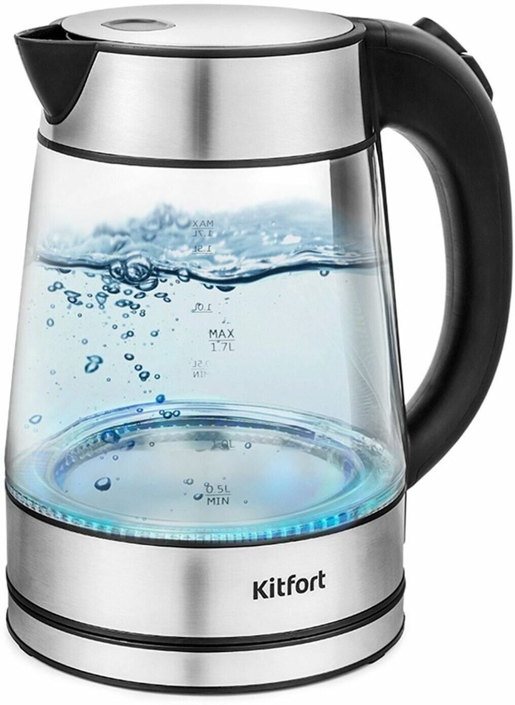 Чайник Kitfort КТ-6105, серебристый