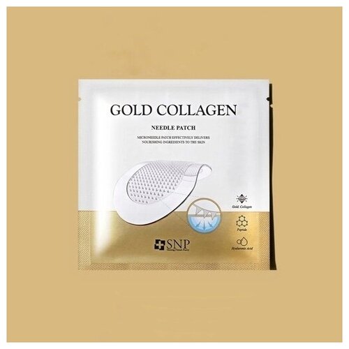 SNP микро-игольчатые патчи с коллагеном и пептидами Gold Collagen Needle Patch