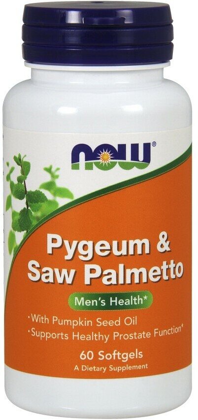 NOW Pygeum & Saw Palmetto (60 softgels)