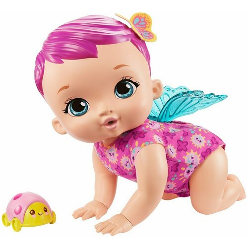Кукла Малышка-бабочка Детские забавы Розовая