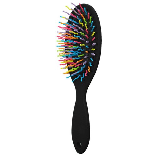 Studio Style Щетка для волос цветные зубчики овал (45987-4433), черный  - Купить