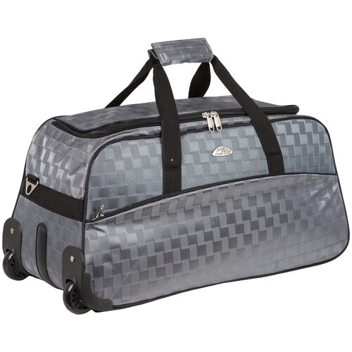 фото Дорожная сумка на колесах п7114 серый polar