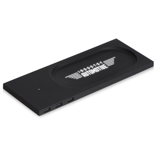 Беспроводное настольное зарядное устройство Glide с подсветкой софт тач 3419₽