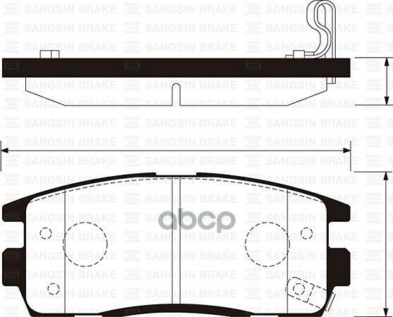 Sp1205sns_[96626075] ! Колодки Дисковые З Chevrolet Captiva, Daewoo Winstorm 2.0/2.4 06> Sangsin brake арт. SP1205