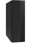 Корпус системного блока EXEGATE MI-301U (mATX/mini-ITX, без БП, 1*USB+1*USB3.0, аудио, черный) - изображение