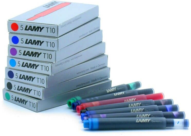 Картриджи для перьевой ручки Lamy T10, Зеленый, 5 шт.
