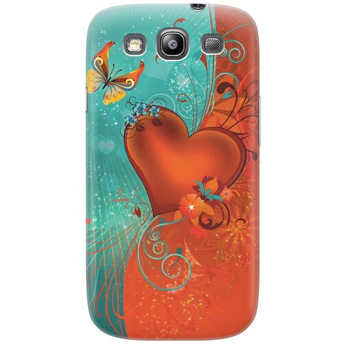 фото Cиликоновый чехол на samsung galaxy s3 / самсунг с3 с принтом "сердце и бабочка" gosso