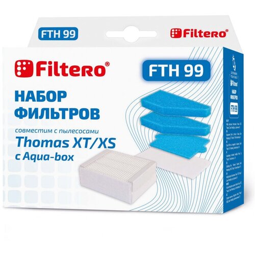 фильтр для бытовых пылесосов thomas xt filtero fth 99 tms hepa Фильтр нера FILTERO FTH 99 TMS с системой AQUA-BOX 05558