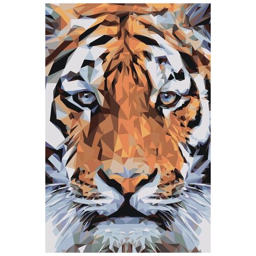 Картина по номерам «Взгляд тигра», 40x60 см, Живопись по Номерам картина по номерам взгляд совы 40x60 см живопись по номерам