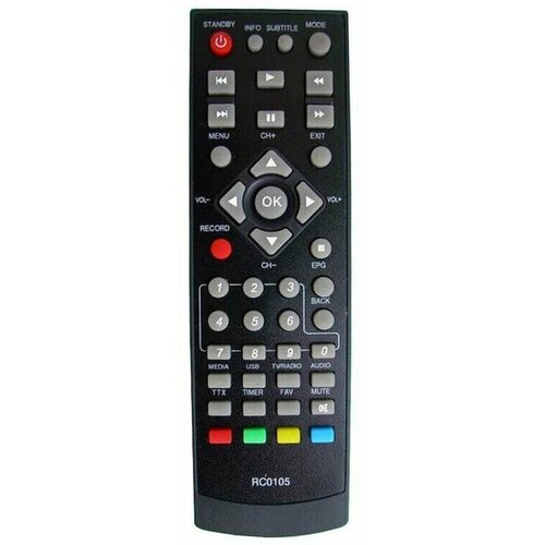 Пульт BBK RC0105 DVB-T2 (STB-105) пульт для bbk rc stb100 для ресивера dvb t2