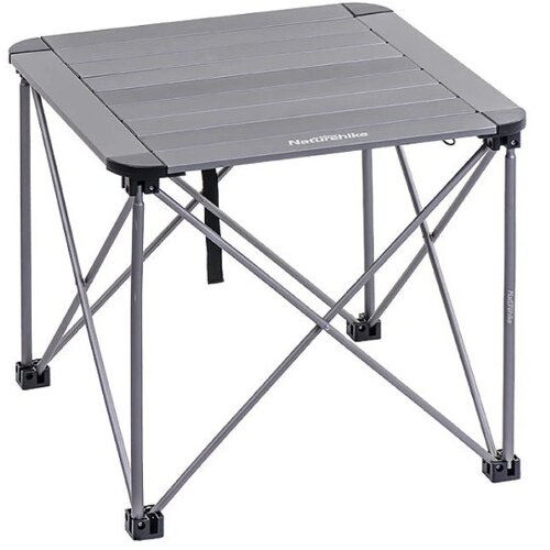 Стол Naturehike NH outdoor aluminum folding table Medium titanium outdoor camping aluminum alloy folding table multifunctional portable barbecue picnic table black stall table durable