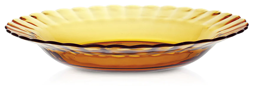 Duralex тарелка суповая Picardie amber 23 см желтый 23 см 1 шт. - фотография № 2